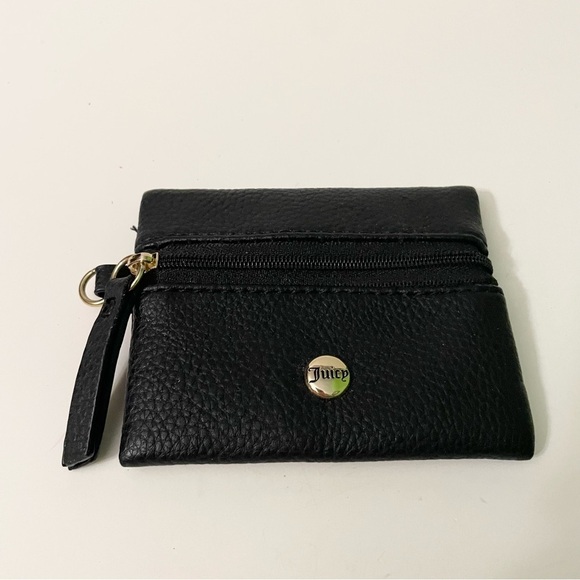 Juicy Couture Black Small Coin Purse Wallet Bag - Picture 1 of 13